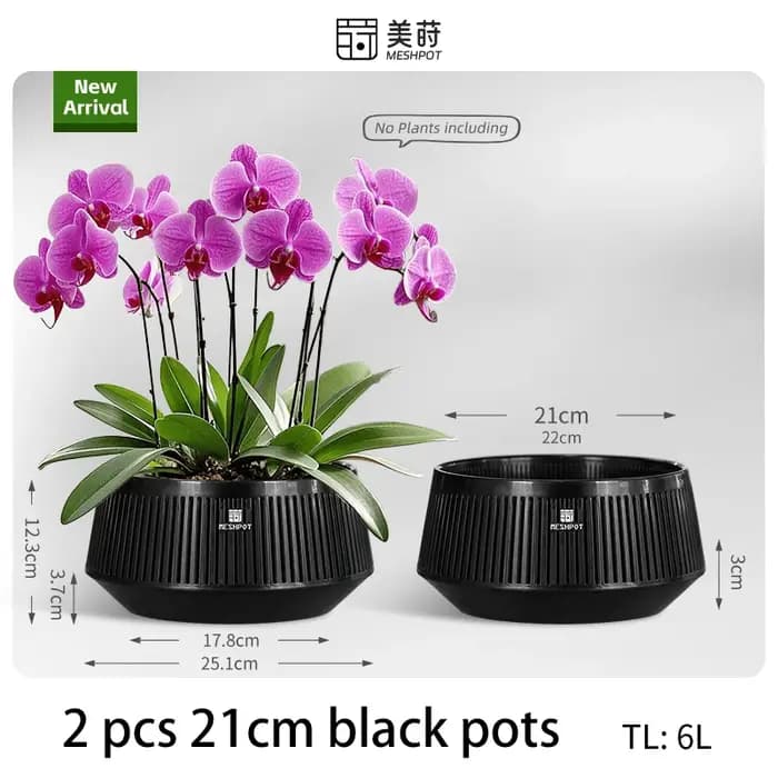 Pot d'orchidée en maille avec trous