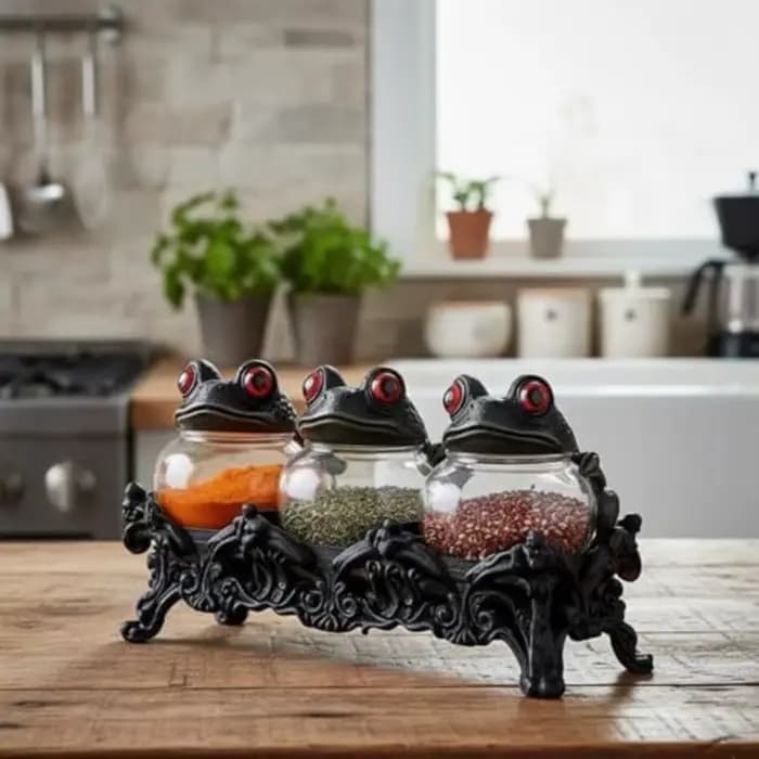 Pot à épices grenouille amusante