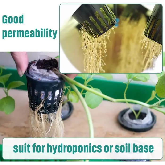 Mir pour plantes hydroponiques aquaponiques et orchidées, filet standardisé, filet à mailles fendues