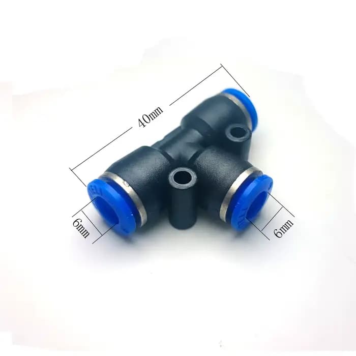 Buse de Brumisation avec Té de 6mm, Connexion Rapide, Arroseur d'Irrigation de Jardin pour Système d