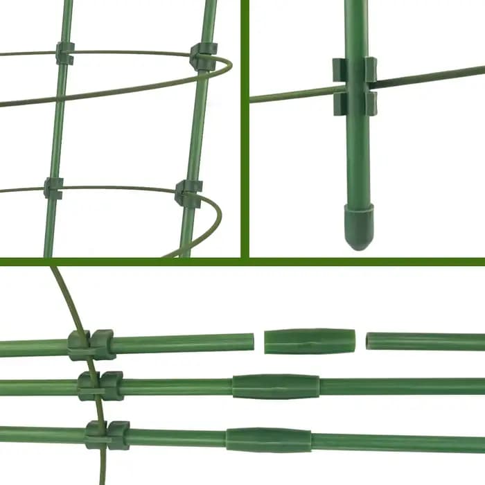 Cage à tomates réglable de 90cm, 36 pouces, Support pour plantes, treillis de concombre pour plantes