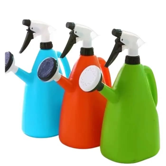 Pulvérisateur à pression 2-en-1 réglable 1L pour plantes de jardin et fleurs – Arrosoir en plastique pour pot
