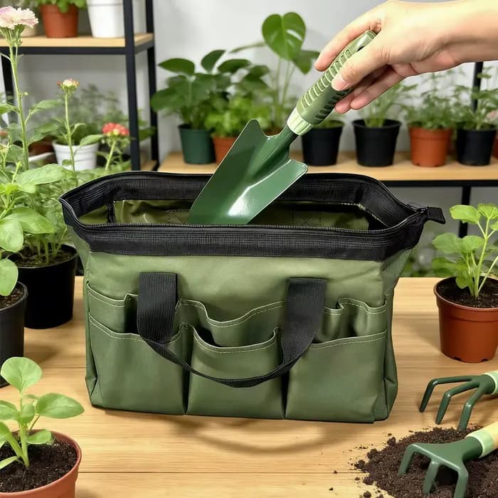 Ensemble de 5 outils de jardin comprenant une pelle