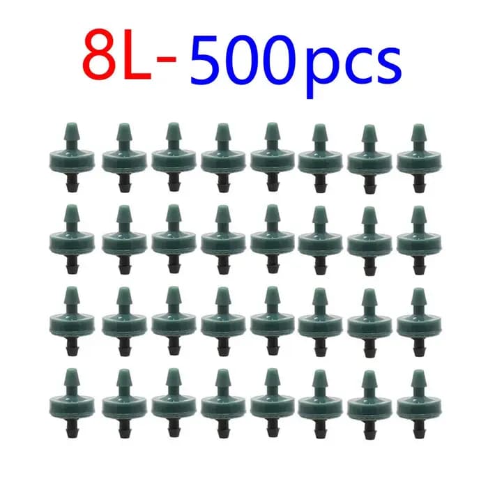 500/100 pièces 2L 4L 8L goutteur compensé par pression jardin agricole pelouse Irrigation goutteurs à flux stable