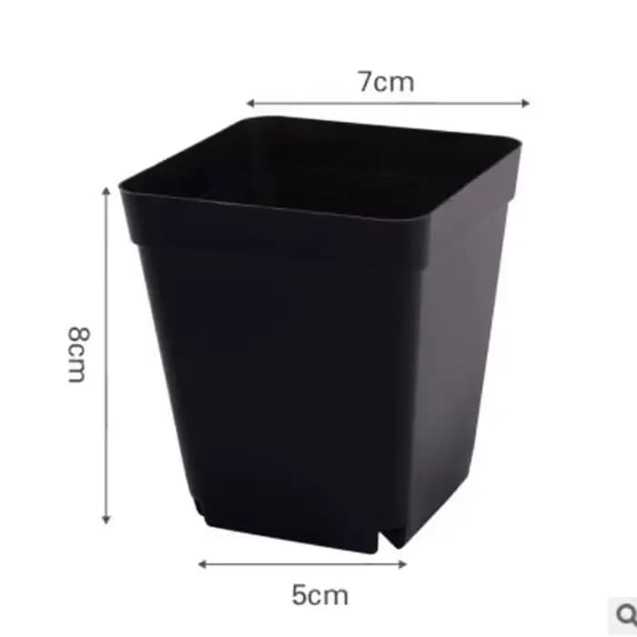 Pot de plantes en plastique 8x7x5 CM, petits Pots carrés créatifs pour plantes succulentes, décor de