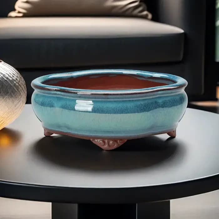 Pots à fleurs en céramique avec trou de drainage