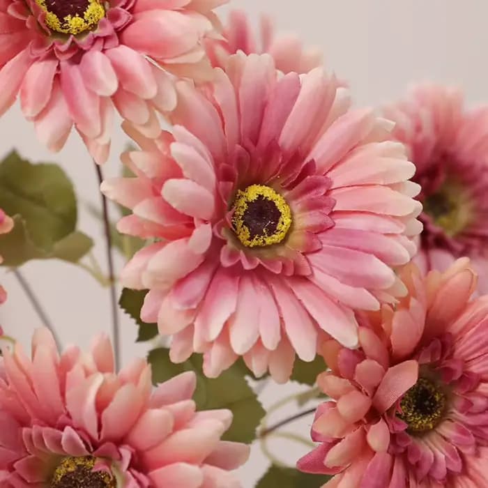 Bouquet de fleurs artificielles Gerbera Orange