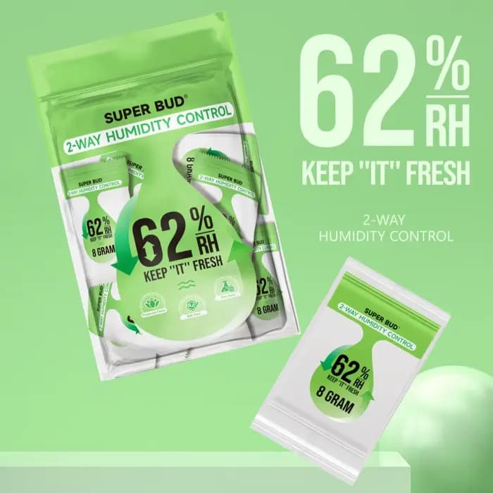 Sachets de contrôle d'humidité bidirectionnels 2g/4g/8g/67g, 62% HR, pour la maturation et le stocka