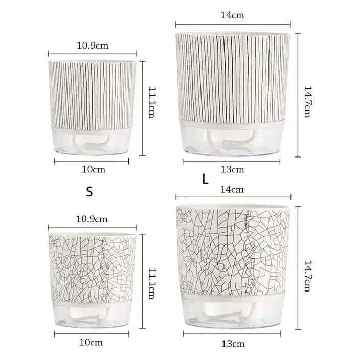 Pot de plantes transparent auto-arrosant, plantes vertes, décoration de bonsaï pour la maison, pot à