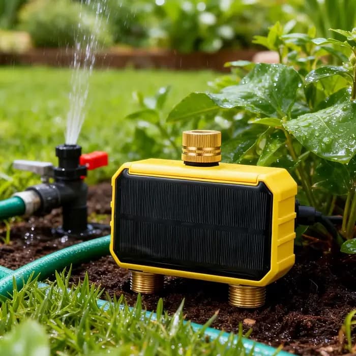 Contrôleur d'irrigation solaire WIFI intelligent avec capteur de pluie pour système d'arrosage autom