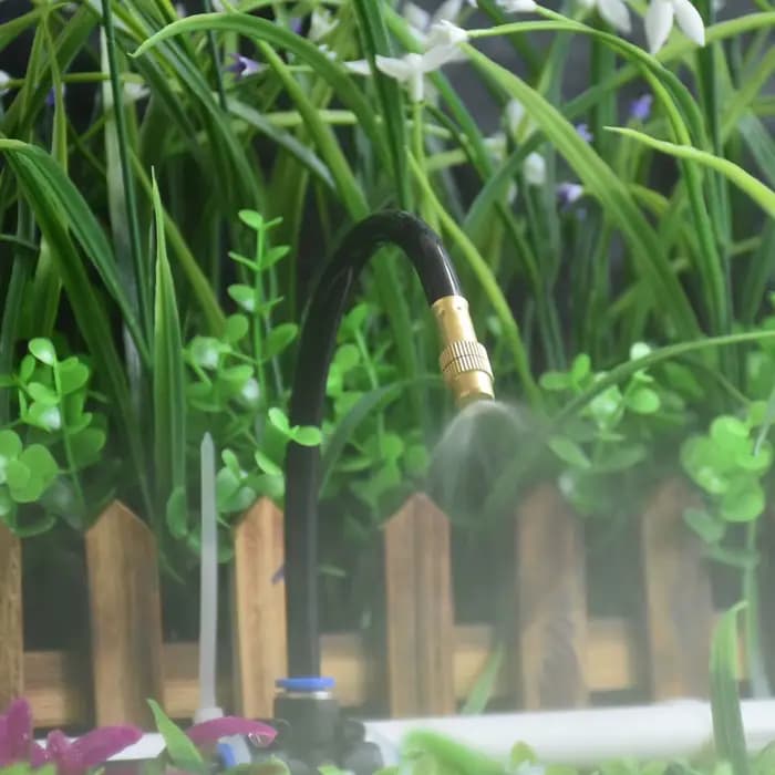 Système de refroidissement par brumisation extérieur, d'argile de jardin, arrosage, buses d'atomiseu