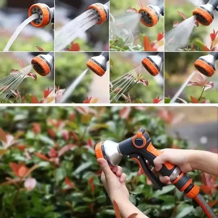 Pistolet d'arrosage pour tuyau d'arrosage de jardin, buse réglable, pistolet à eau pour l'irrigation