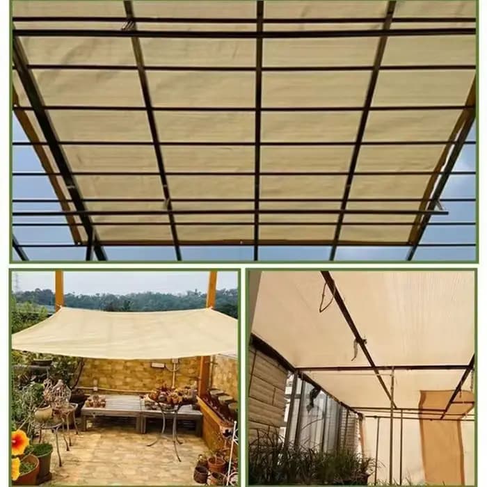 Filet d'ombrage beige, protection UV, abri pour plantes, pare-soleil extérieur, maille, tissu pare-s