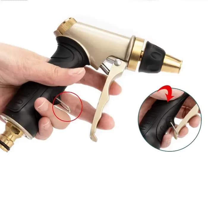 Pistolet à eau domestique en alliage de cuivre et de zinc, haute pression, lavage de voiture, jardin