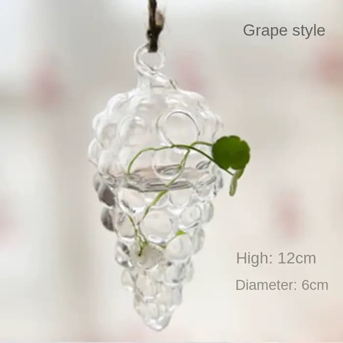 Vase en verre suspendu hydroponique, cadeaux, décoration de la maison, conteneur de Terrarium Portab