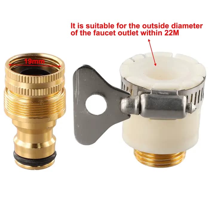 Adaptateurs de robinet de tuyau universels 15-23mm, connecteur de robinet de jardin, raccord de tuya