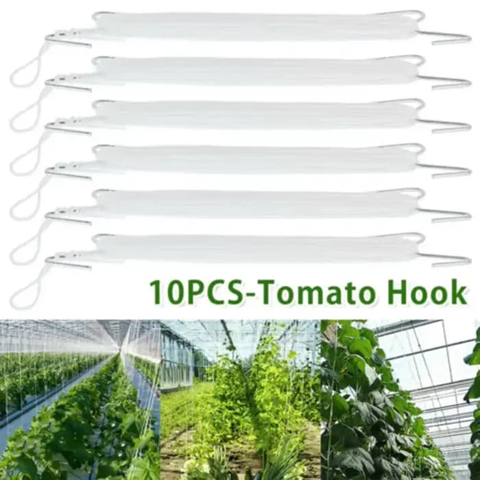 10 pièces serre jardin tomates crochets pinces plantation légumes crochet Support plantes cravates S