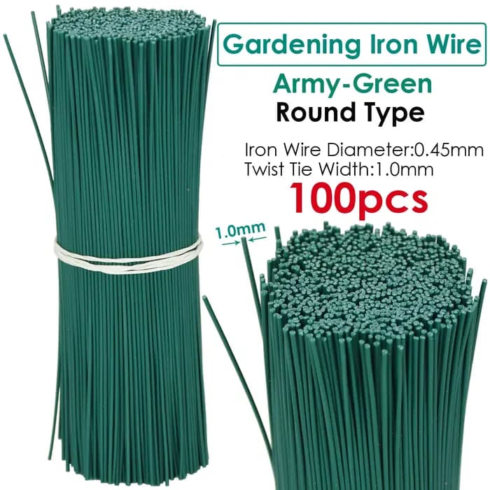 Attaches de câble de jardinage rondes