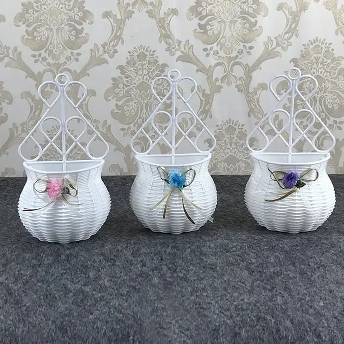 Vase en rotin Élfait à la main pour la décoration intérieure