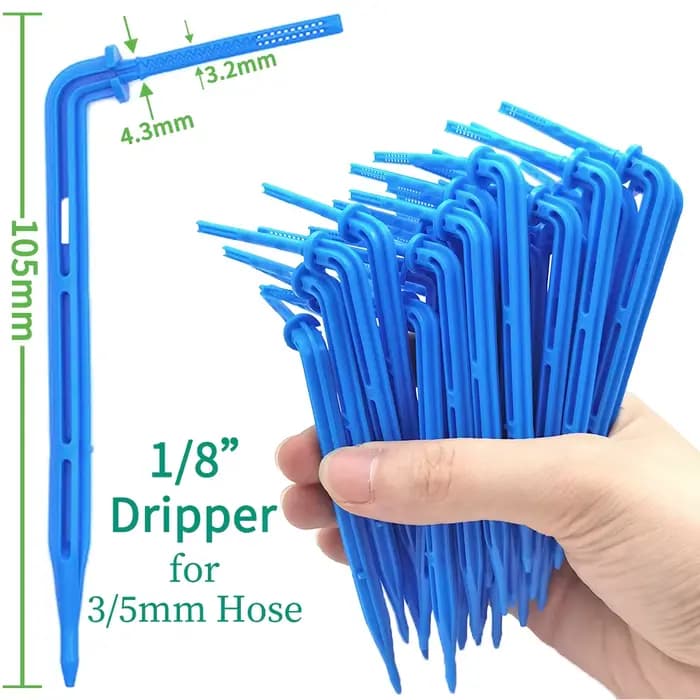 Oasis 50 pièces connecteur en t à 3 voies barbelé en plastique pour tube de 3/5mm raccords de tuyau