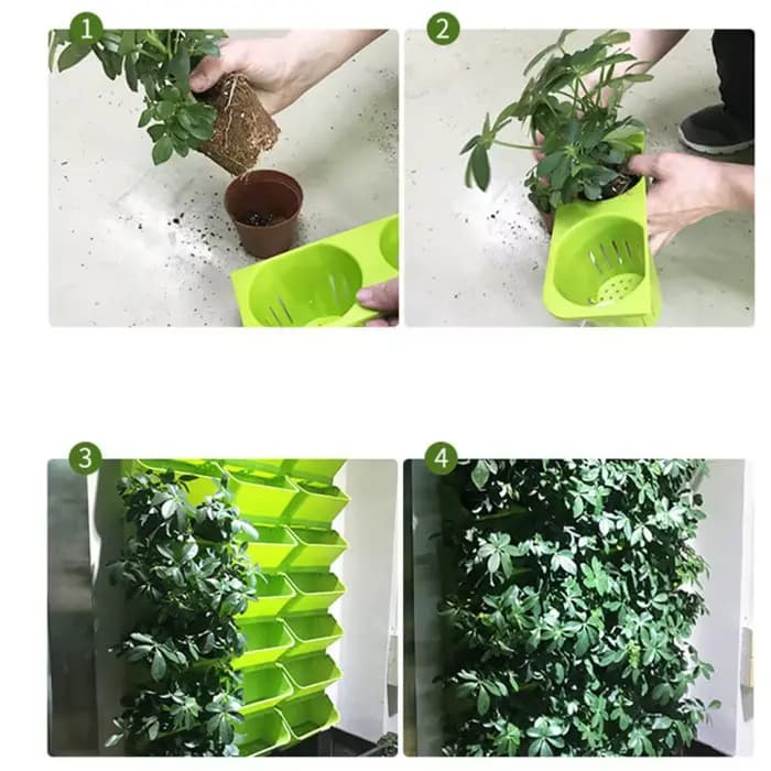 User inière Murale Verticale en Poudre pour Plantes, Pot de Jardin, Conteneur de Fleurs, Décoration