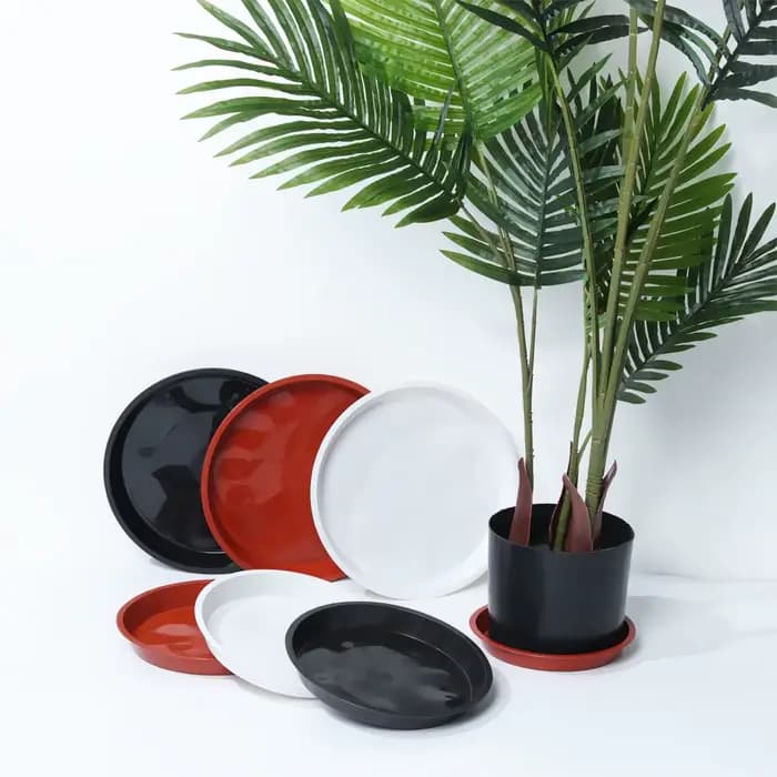 Soucoupe pour plantes, 3 pièces, plateaux d'égouttement de 4/6/7/8/10 pouces, plateaux en plastique,
