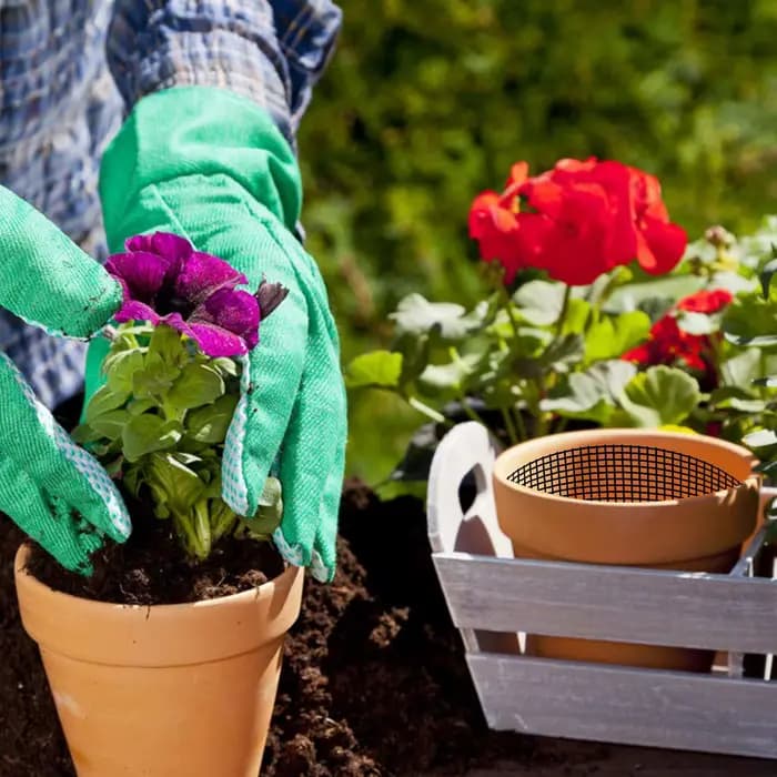 Grilles de drainage rectangulaires pour pots de fleurs