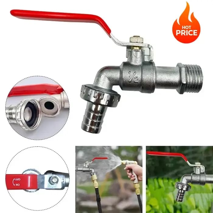 Robinet de jardin extérieur 1/2-3/4 pouces en alliage de zinc, à commande unique, antigel, pour mach