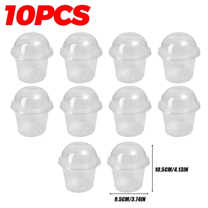 Pots de pépinière transparents avec couvercles