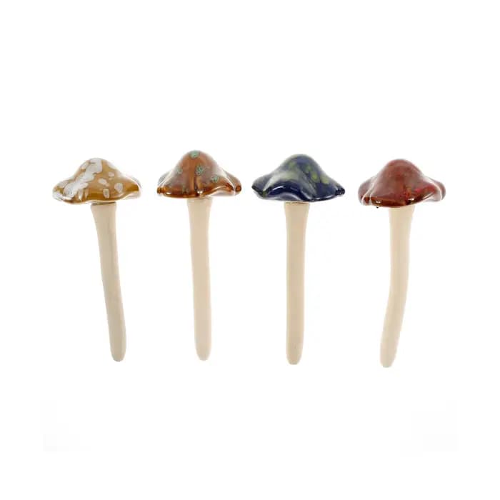 Statues de Toadstool, mélange de couleurs, ornements de jardin, sculptures de champignons miniatures