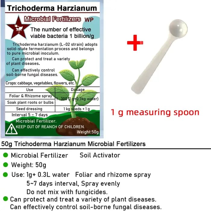 Trichoderma Harzianum champignon du sol microscopique biofertilisateur polyvalent engrais microbien protège les plantes pour le jardin