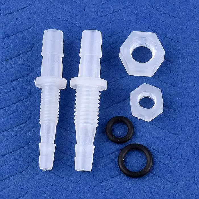 Connecteurs hexagonaux PP Pagoda Direct, 5 ~ 200 pièces, M6 ~ M10 à 3 ~ 8mm Adaptateur de pompe à