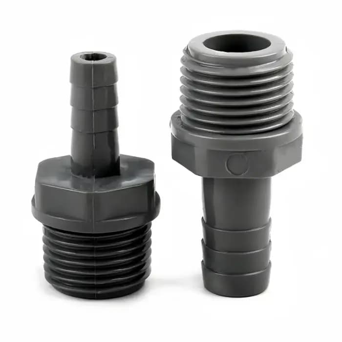 1/3 pièces 1/2 "3/4'' à 8 ~ 16mm gris PVC pagode connecteur à filetage mâle Aquarium Aquarium eau d'