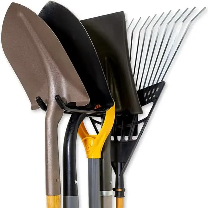 Support mural de rangement pour outils de jardin en fer