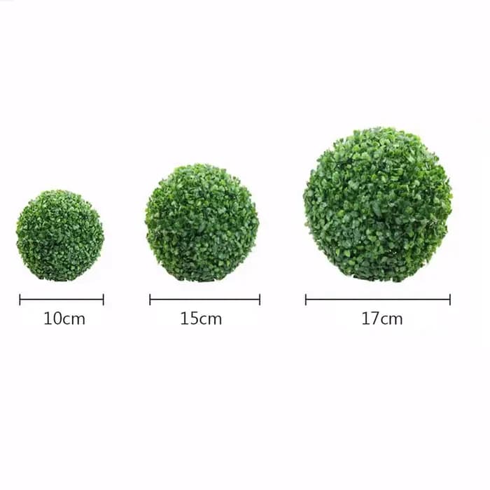 Boule de gazon artificielle verte suspendue pour décoration de jardin