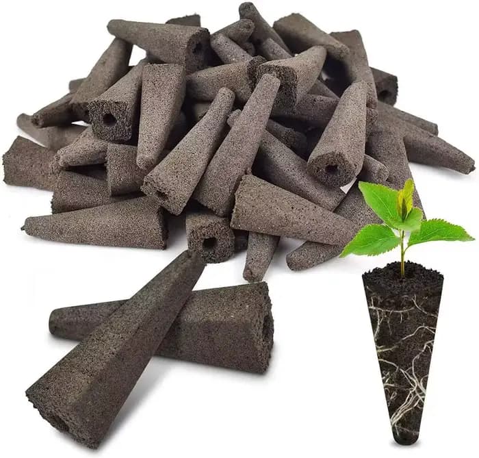 Éponges à Charbon de Bois sans Sol, Accessoire de Remplacement pour Nutriments, Fleur de Lauren, 50