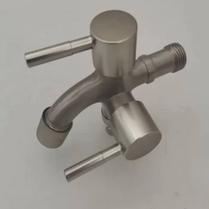 Robinet à double sortie, robinet multifonction à double sortie pour machine à laver et évier de buanderie