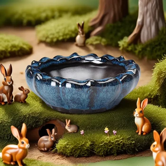 Pot de fleur en céramique avec trou de vidange