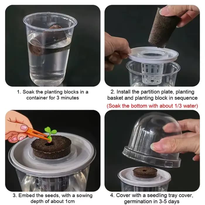 Pot de fleurs transparent Meshpot pour le contrôle des racines