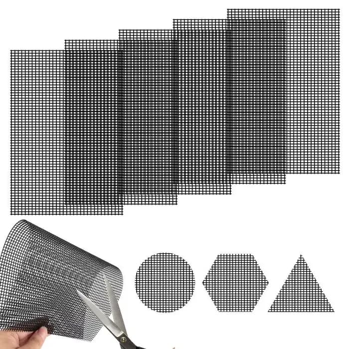 5 pièces noir Pot de fleur trou maille Pad bonsaï Pot bas grille tapis fond tapis prévenir la perte
