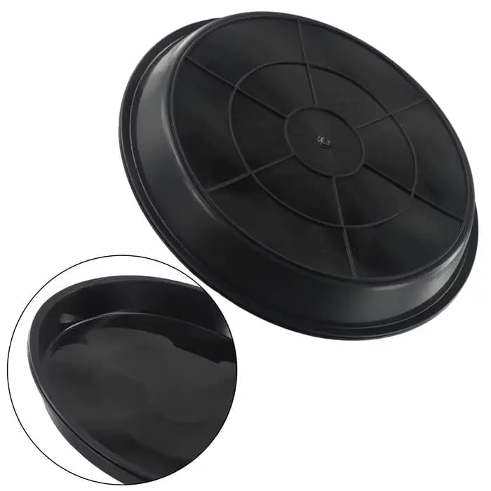 Pot de fleur rond en PP pour plantes succulentes, plateaux bruts S/05, plateaux pour plantes en amar