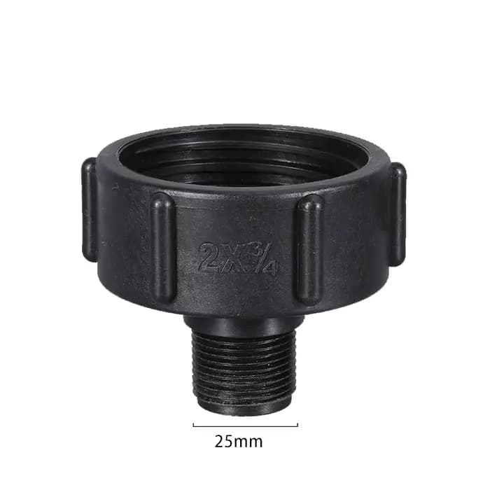Adaptateur de réduction pour réservoir d'eau IBC, filetage fin S60 durable vers filetage fin 3/4'',