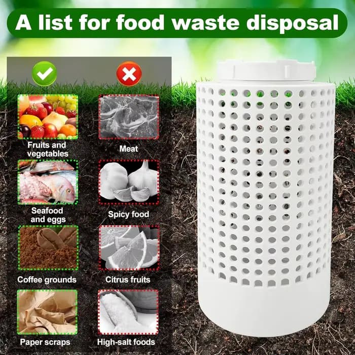 Bac à compost extérieur, kit de bac à compost de ferme de ver souterrain pour lits de fleurs surélevés à la maison