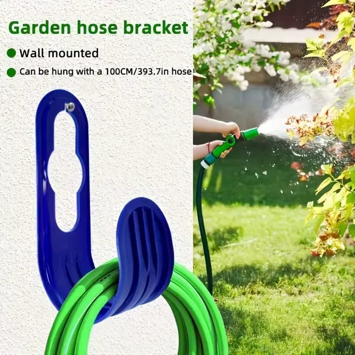 Support de moulinet de tuyau d'arrosage mural peu encombrant-pour soins de pelouse en plein air et outils de jardinage