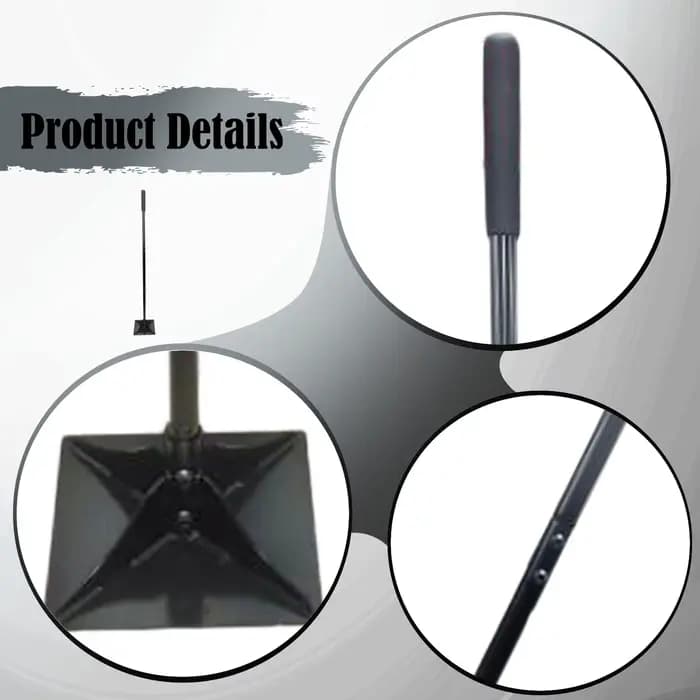 Compacteur de sol manuel pour aménagement paysager, nivellement de gravier, réparation du sol – Tasseau de jardin léger pour usage professionnel