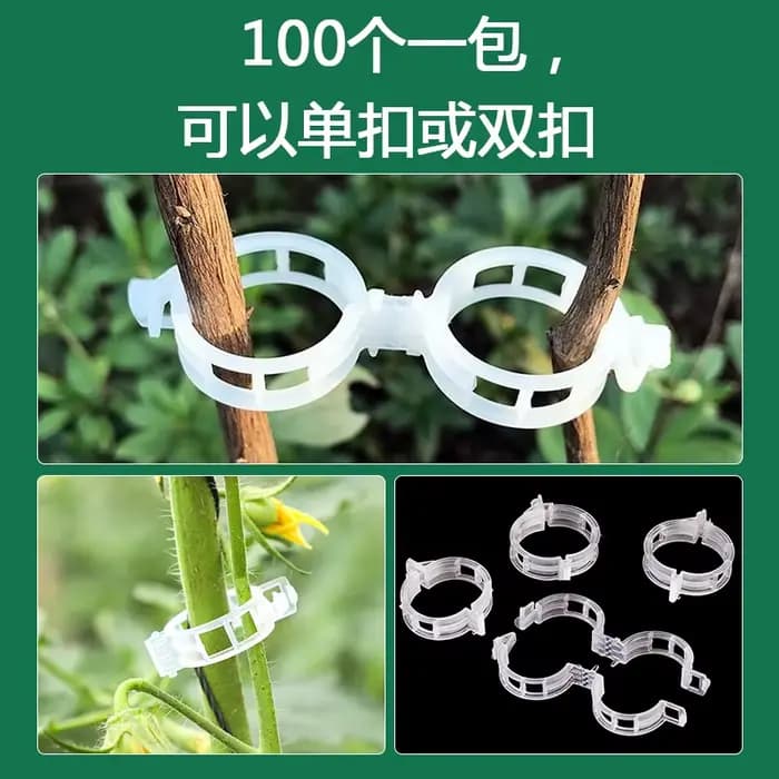 Clips de Support de plantes en plastique, outil de fixation de greffage pour légumes, tomates, fourn