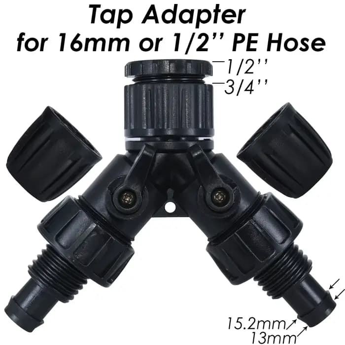 KESLA Gardens robinet tuyau séparateur adaptateur connecteur 1/2 ''3/4'' à 1/4 ''3/8'' 1/2 ''16mm 8/