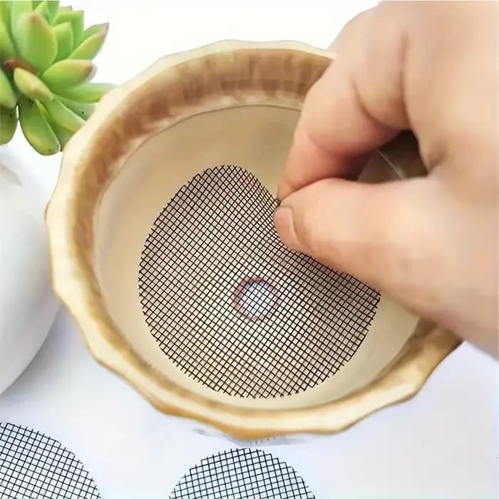 Coussinets en maille pour trous de Pot de fleur