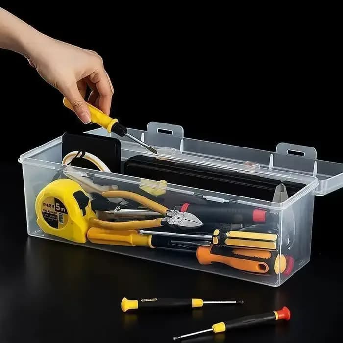 Nouveauté 2026 : Boîte de rangement transparente portable à compartiments pour pièces