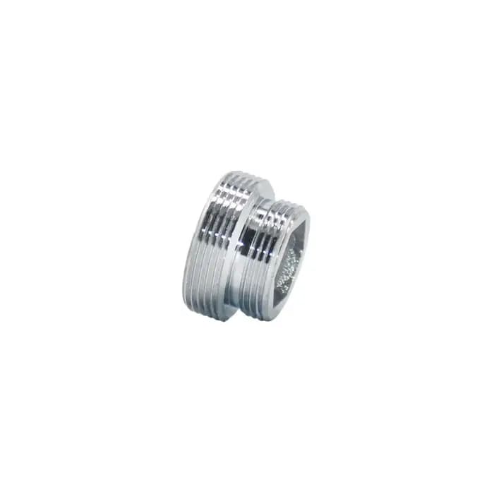 Coupleur de robinet d'eau en laiton M22 à M16 M18 M20 M24 M28, connecteur fileté, raccords argentés